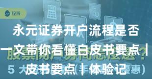 永元证券开户流程是否可靠？一文带你看懂白皮书要点｜体验记