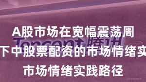 A股市场在宽幅震荡周期背景下中股票配资的市场情绪实践路径