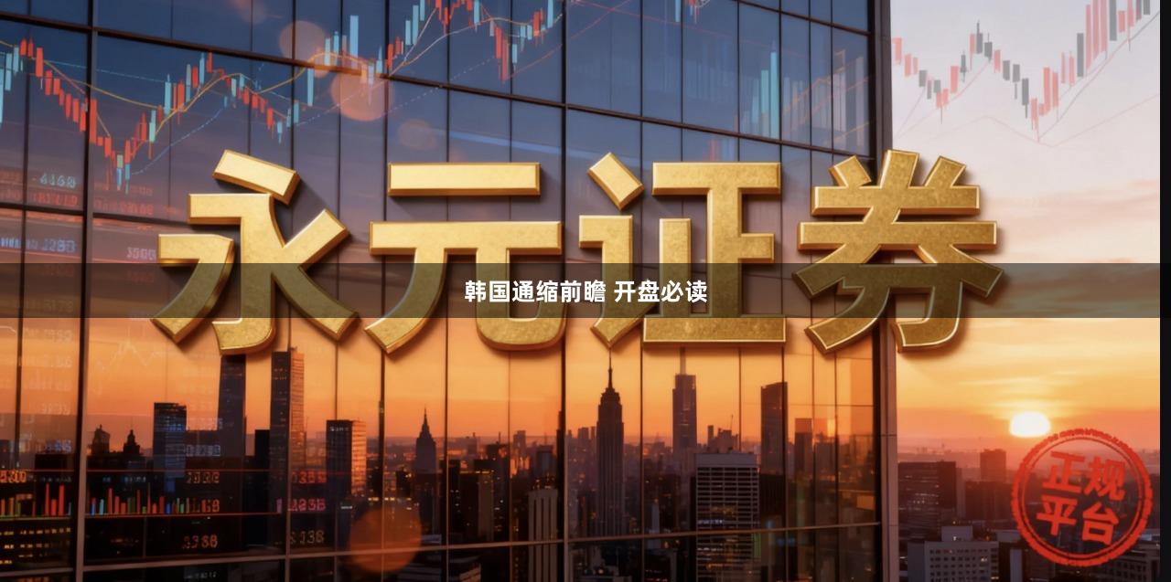 韩国通缩前瞻 开盘必读